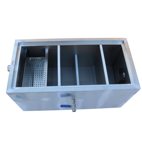 standard fat trap with lid off